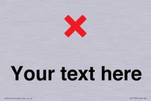 Custom plain background, red cross sign